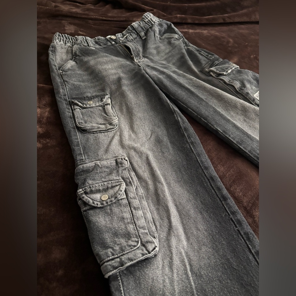 BDG Women’s Washed Black Cargo Jeans